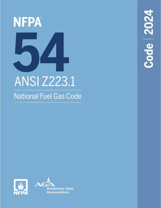 2024 NFPA 54 National Fuel Gas Code, ISBN: 978-1455930463