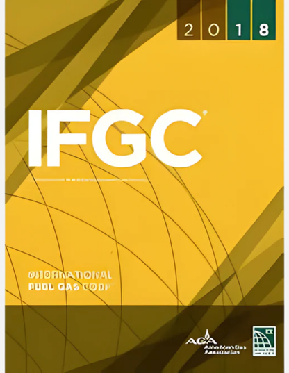 2018 International Fuel Gas Code, IFGC 2018, ISBN: 978-1609837419