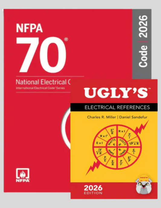 NFPA 70 2026, NATIONAL ELECTRICAL CODE 70 2026 + Ugly’s Electrical References 2026 Edition – Official Combo
