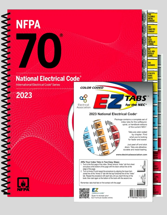 NFPA 70 2023 + Color Coded EZ Tabs, ISBN: 978-1455929368