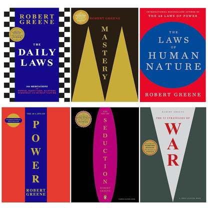 Robert Greene 6 Books Collection Set (Mastery, The Laws of Human Nature, The Daily Laws & 3 More) Paperback  ISBN: 9780453812474
